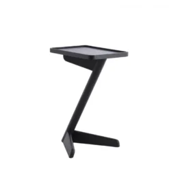 Stolik kawowy boczny QIANO 63 cm drewno mango czarny mat