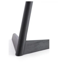 Stolik kawowy boczny QIANO 63 cm drewno mango czarny mat