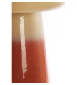 Stolik kawowy boczny SAKIZ 40 cm kremowy pomarańczowy