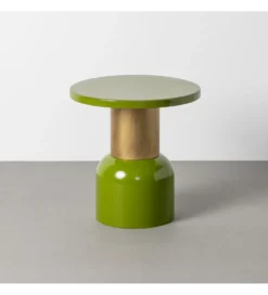Stolik kawowy boczny SLAVICM 51 cm zielony