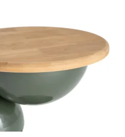 Stolik kawowy boczny SYLVIAM 46 cm zielony naturalny
