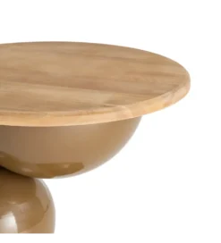 Stolik kawowy boczny SYLVIAM 58 cm brązowy naturalny