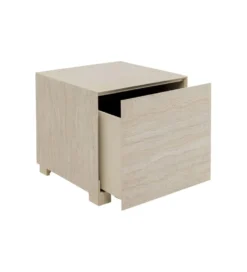 Stolik kawowy boczny TRAVERTINO 45 x 45 cm naturalny