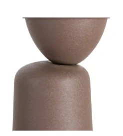 Stolik kawowy boczny VATENI 36 cm brązowy