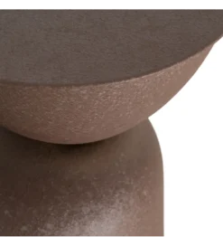 Stolik kawowy boczny VATENI 36 cm brązowy
