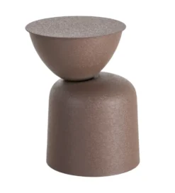 Stolik kawowy boczny VATENI 36 cm brązowy