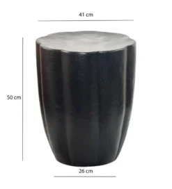 Stolik kawowy boczny WOHNLING 50 cm czarna