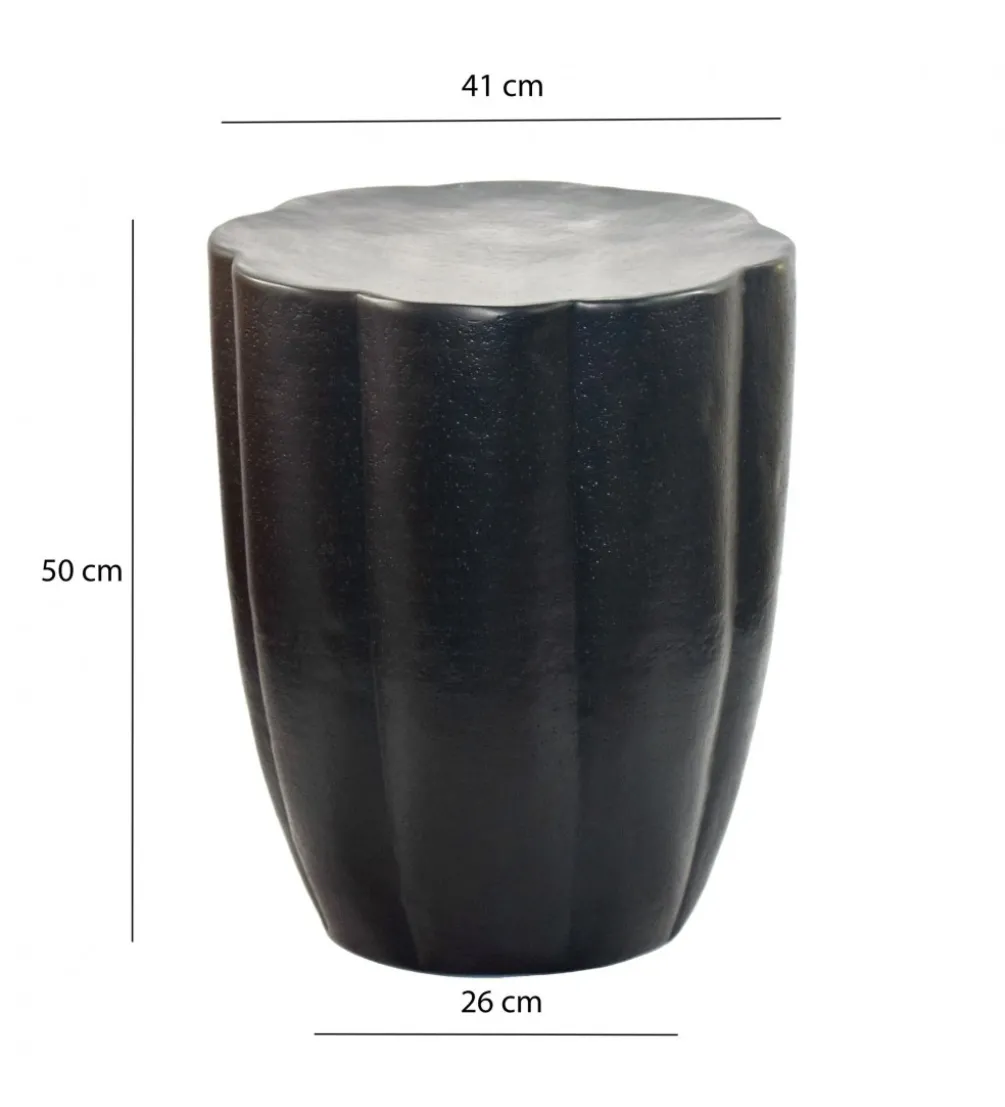 Stolik kawowy boczny WOHNLING 50 cm czarna