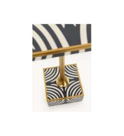 Stolik kawowy boczny ZEBRA 25 x 25 cm