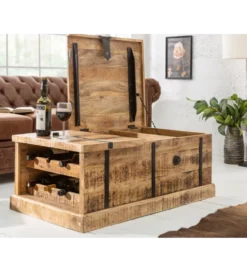 Stolik kawowy Bodega 100 cm drewno mango