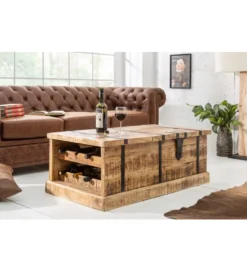 Stolik kawowy Bodega 100 cm drewno mango