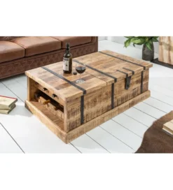 Stolik kawowy Bodega 100 cm drewno mango