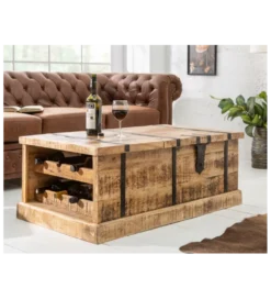 Stolik kawowy Bodega 100 cm drewno mango