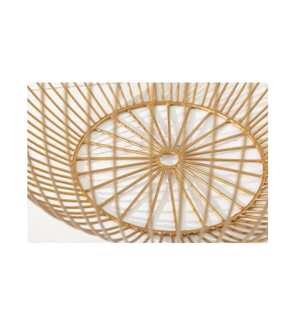 Stolik kawowy BODIL 41cm biało złoty