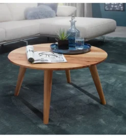 Stolik kawowy BOHA 75 cm drewno akacja