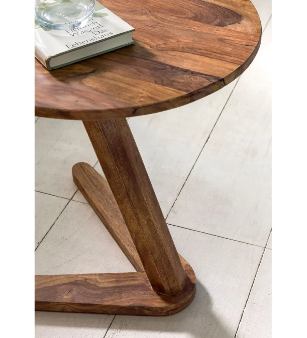 Stolik kawowy BOHA 45 cm drewno sheesham