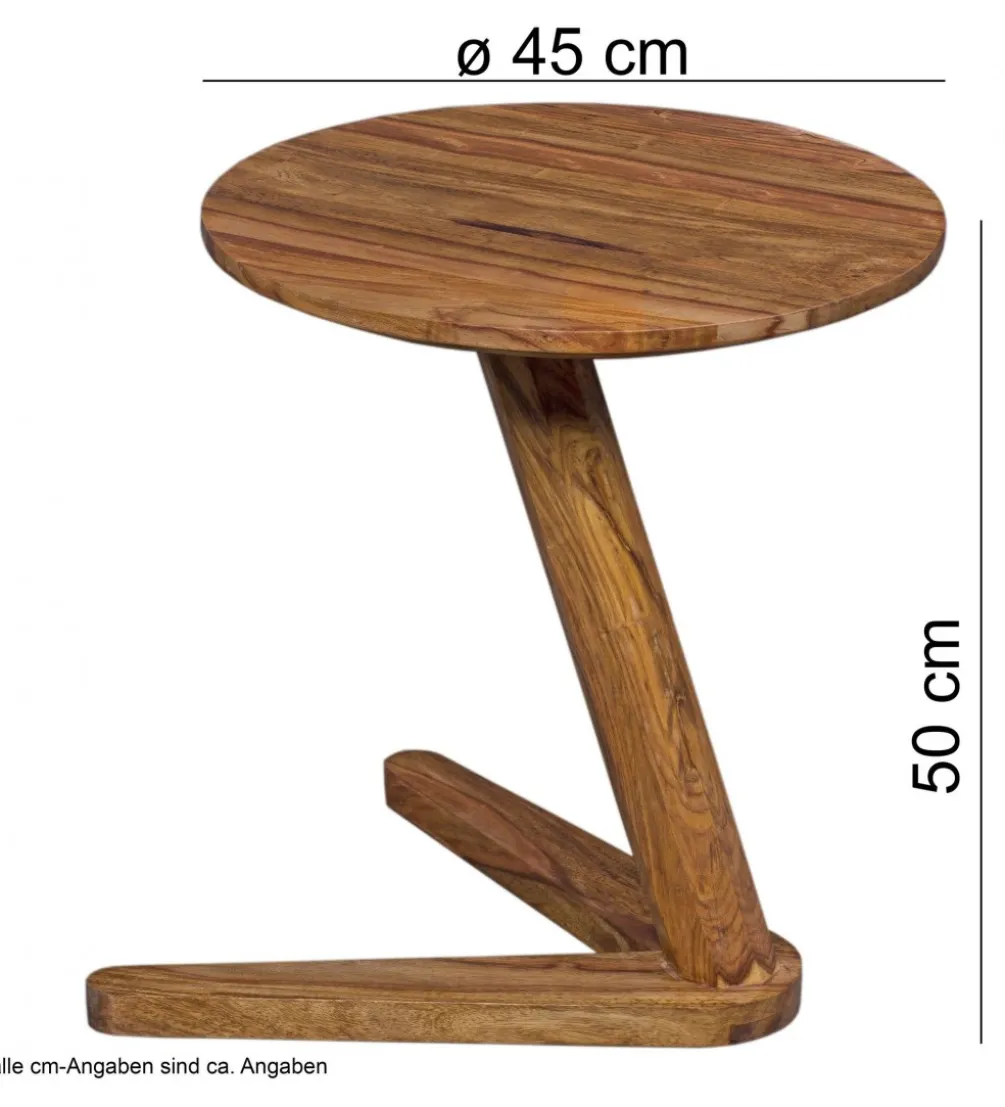 Stolik kawowy BOHA 45 cm drewno sheesham