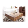 Stolik kawowy Bolt 70 cm drewno Sheesham