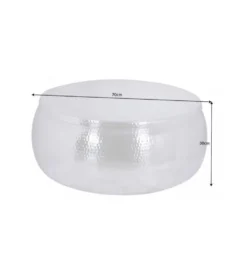 Stolik kawowy BRILANT 70 cm srebrny