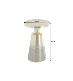 Stolik kawowy BRILANT 38 cm złoto czarny