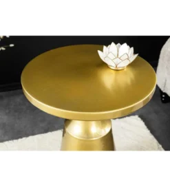 Stolik kawowy BRILANT 38 cm złoto czarny