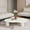 Stolik kawowy Brix Feline Sandy 120 cm Kość Słoniowa