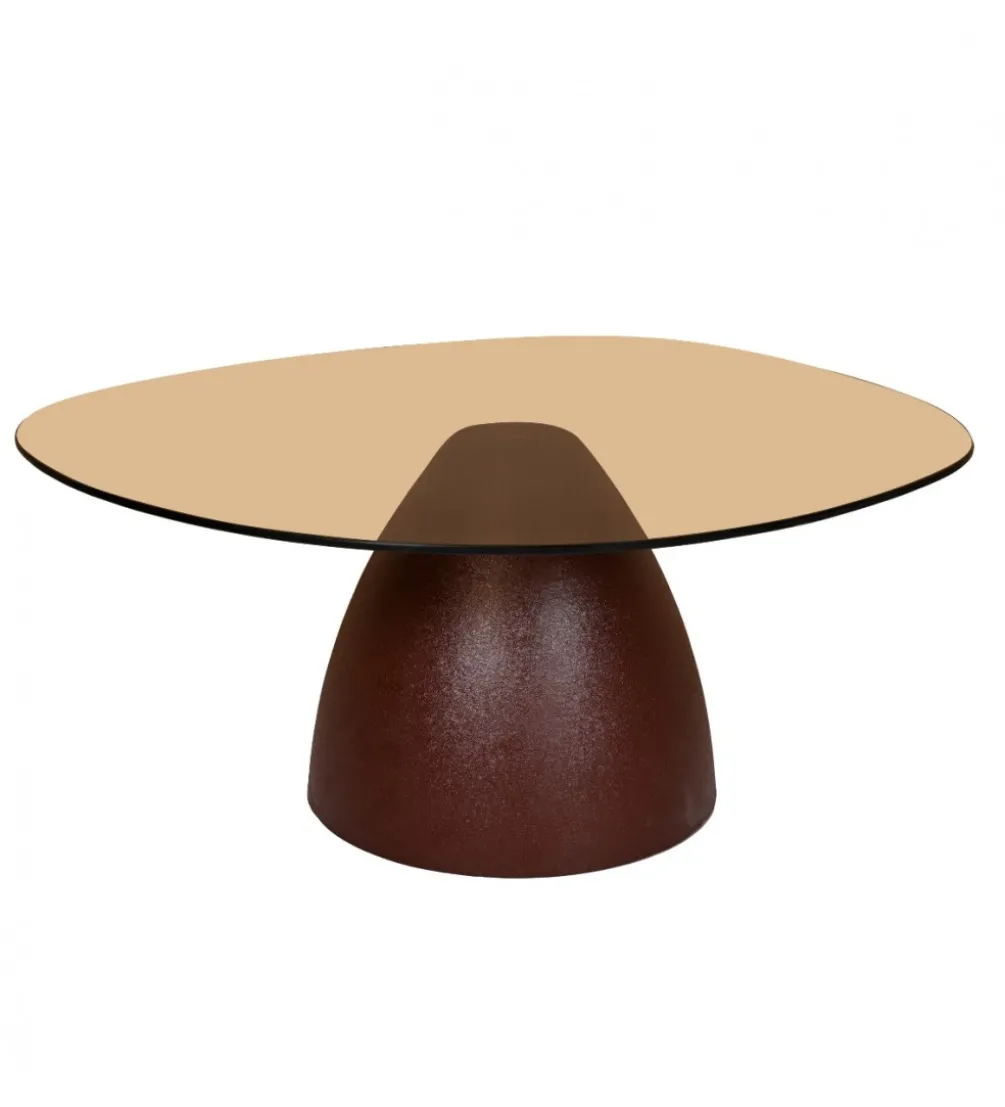 Stolik kawowy Brix Mylon 86 cm Burgundowy
