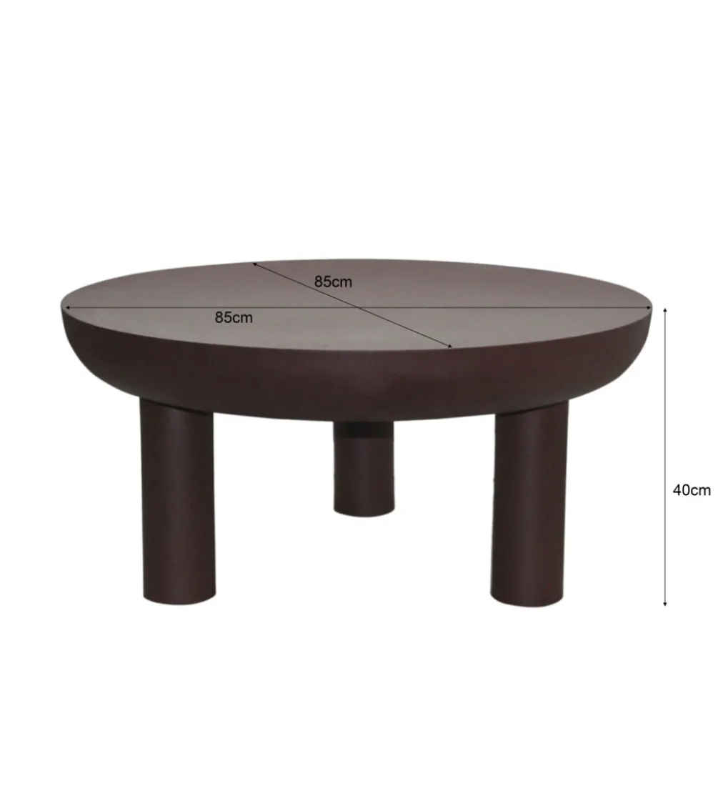 Stolik kawowy BRIX NIKO 85 cm brązowy