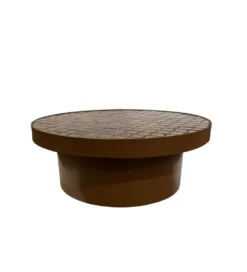 Stolik kawowy BRIX TYLO 80 cm brązowy ceramika