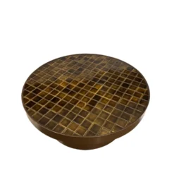 Stolik kawowy BRIX TYLO 80 cm brązowy ceramika