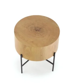 Stolik kawowy BROOKLYN 45 cm w optyce dąb