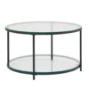 Stolik kawowy CALVIA 80 cm transparentny