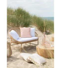 Stolik kawowy CAMILLE 88 cm drewno mango naturalny