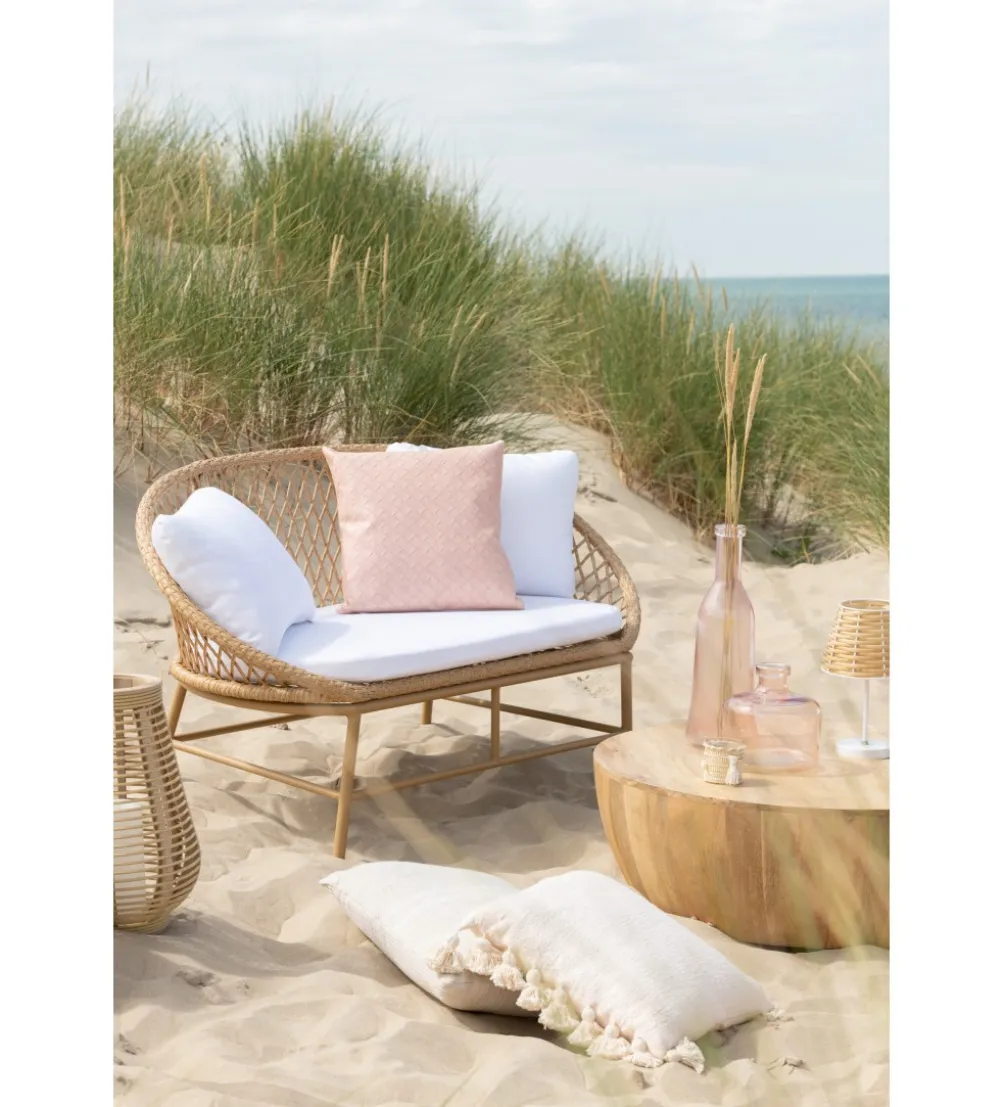 Stolik kawowy CAMILLE 88 cm drewno mango naturalny