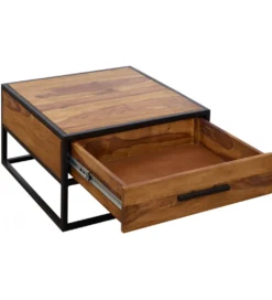 Stolik kawowy CARBERA 65 cm drewno sheesham