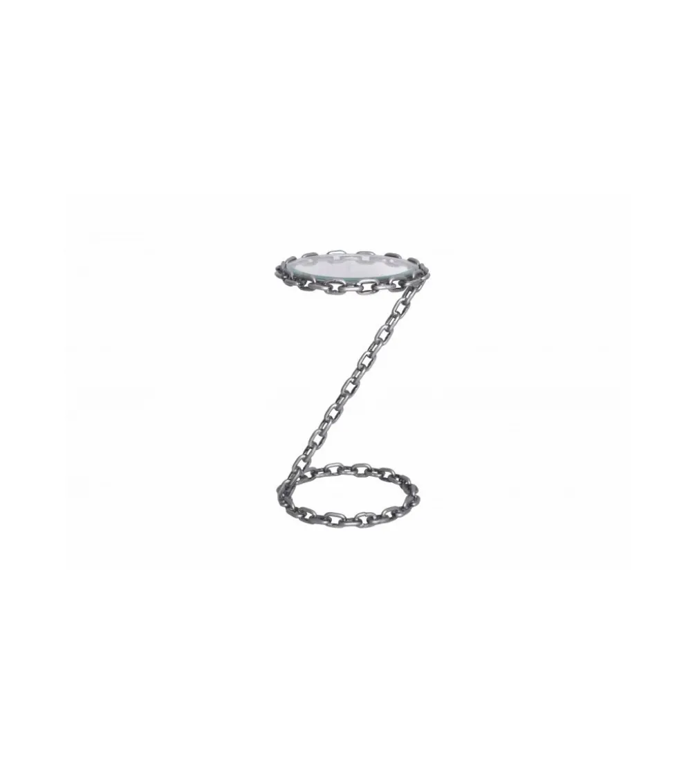 Stolik kawowy CATENA 33 cm srebrny