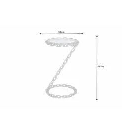 Stolik kawowy CATENA 33 cm srebrny