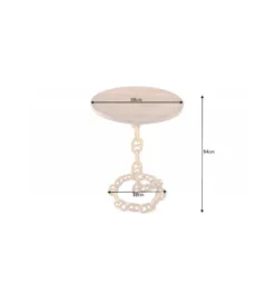 Stolik kawowy CATENA II  38 cm złoty