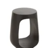 Stolik kawowy CAVE 35 cm drewno mango czarny