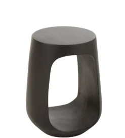 Stolik kawowy CAVE 35 cm drewno mango czarny
