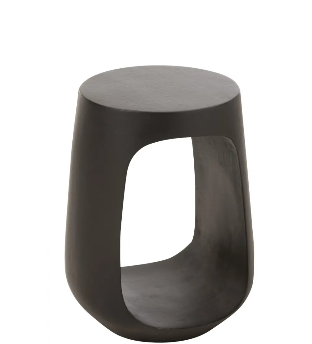 Stolik kawowy CAVE 35 cm drewno mango czarny