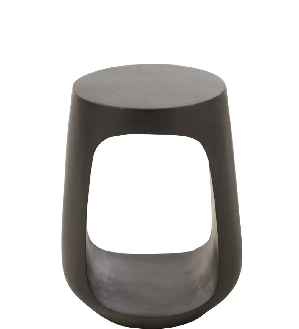 Stolik kawowy CAVE 35 cm drewno mango czarny