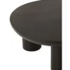 Stolik kawowy CAVE 90 cm drewno mango czarny