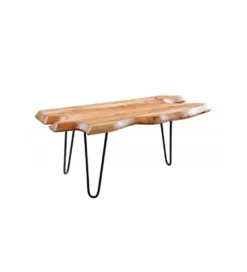 Stolik kawowy CESME 100 cm drewno akacja