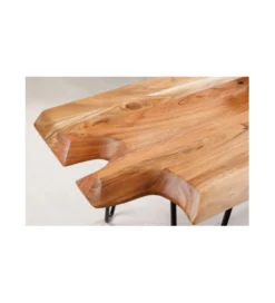 Stolik kawowy CESME 100 cm drewno akacja