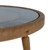 Stolik kawowy CLOCKY 80 cm drewno jodła