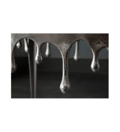 Stolik Kawowy 50 cm Mystic Liquid Line Srebrny