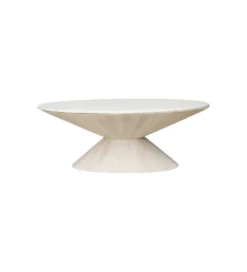 Stolik kawowy CONICA 122 cm drewno mango
