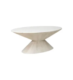 Stolik kawowy CONICA 122 cm drewno mango