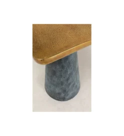 Stolik kawowy Cora 35 cm złoto szary